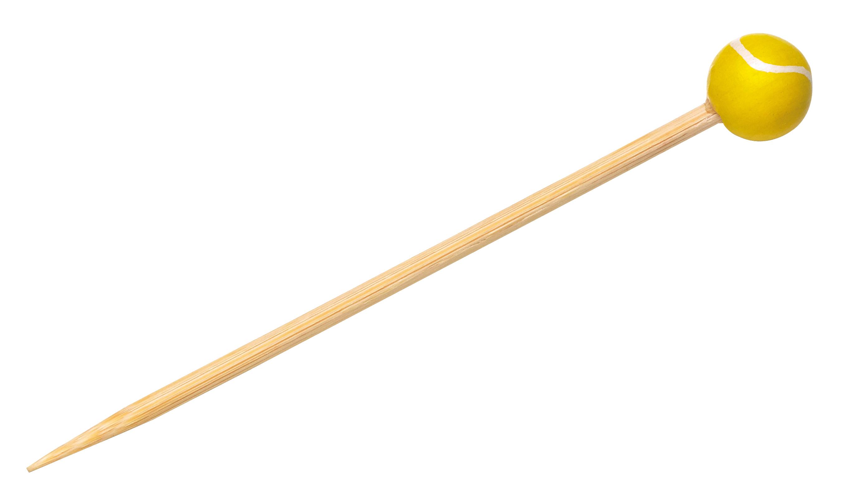 Skewer 4.7 IN Bamboo Natural Tennis 100 Count/Pack 10 Packs/Case 1000 Count/Case