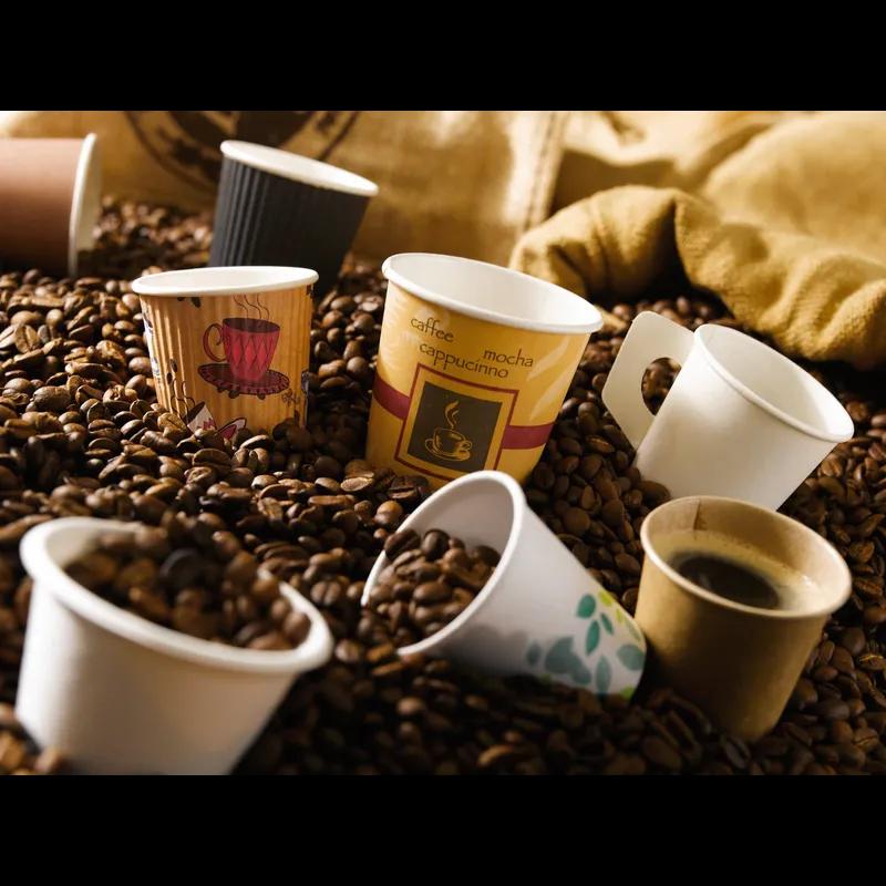 Zen Cup 4 OZ PE Coated Paper Kraft 50 Count/Pack 20 Packs/Case 1000 Count/Case