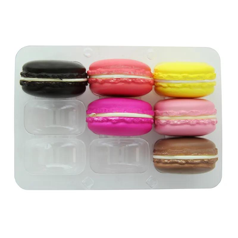 Macaron Container Insert 9 CT 6.3X4.3X0.8 IN Plastic Clear Rectangle Clip 25 Count/Pack 6 Packs/Case 150 Count/Case