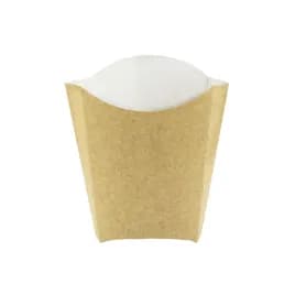 French Fry Cup & Scoop Base Large (LG) 5.3X4.5X7.1 IN Paper Kraft 100 Count/Pack 10 Packs/Case 1000 Count/Case