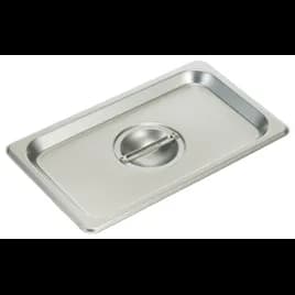 Food Pan Cover 1/4 Size Rectangle 18/8 Stainless Steel Solid 72 Packs/Case