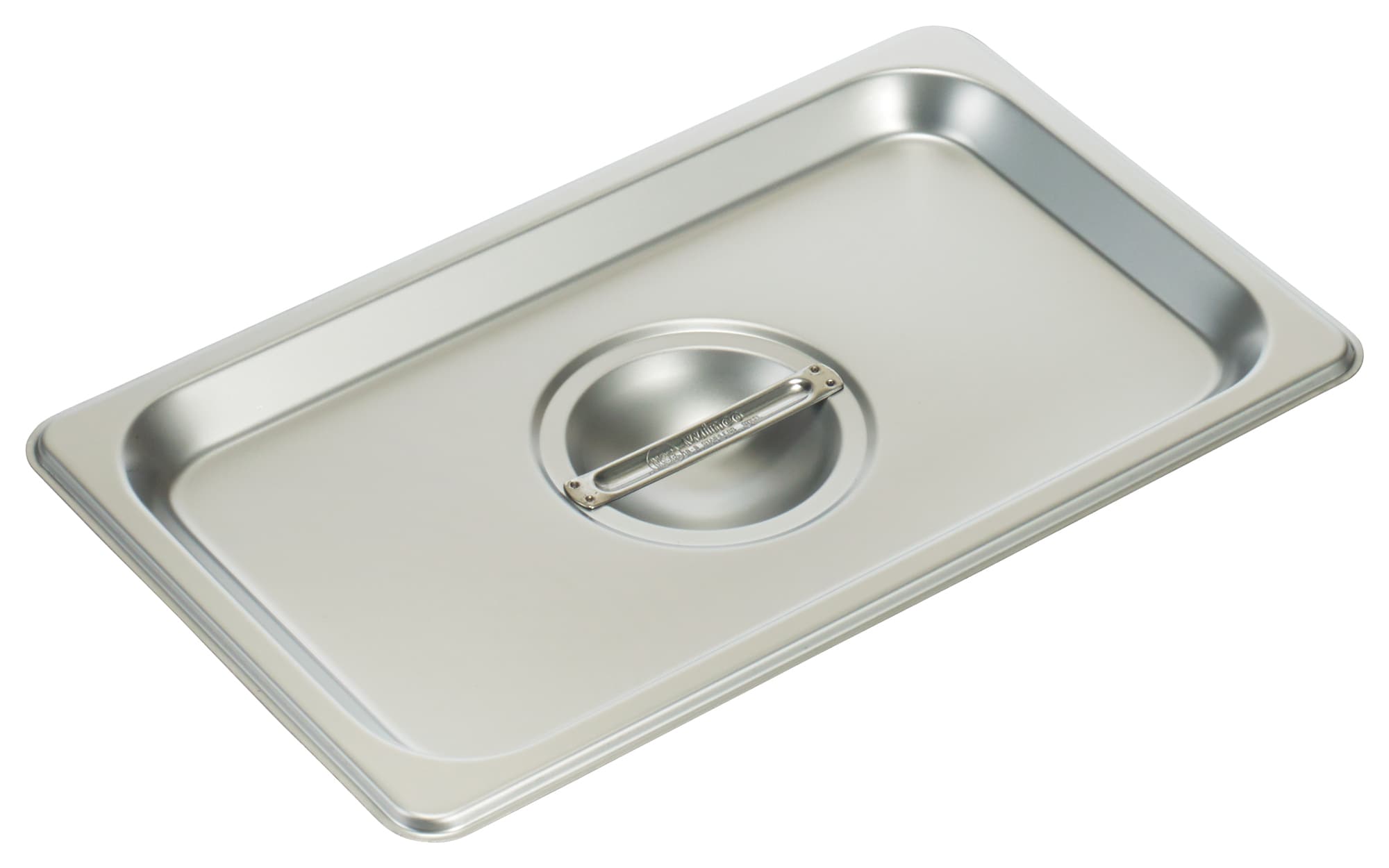 Food Pan Cover 1/4 Size Rectangle 18/8 Stainless Steel Solid 72 Packs/Case