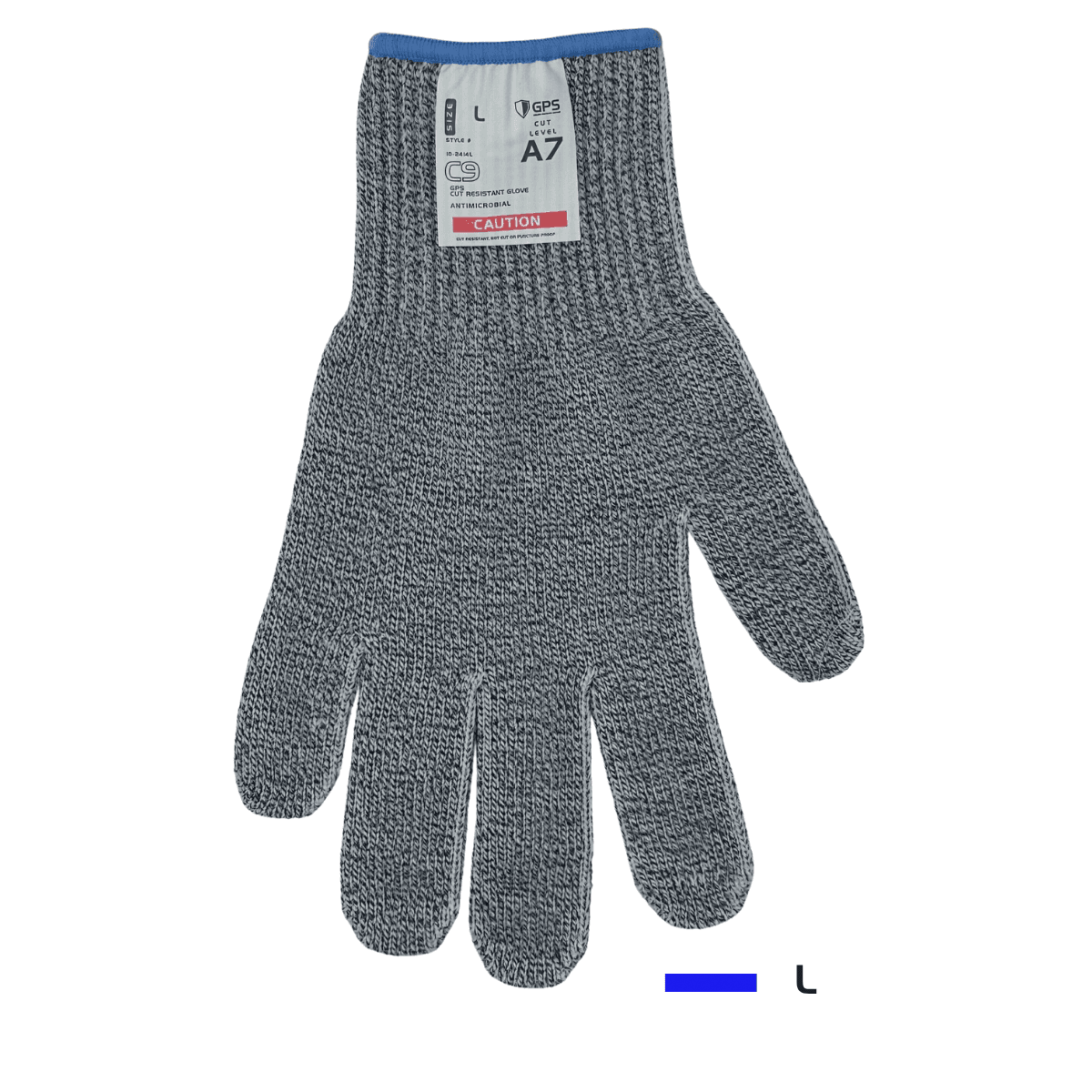 Gloves Large (LG) Medium Weight Stainless Steel Fiber 1/Each