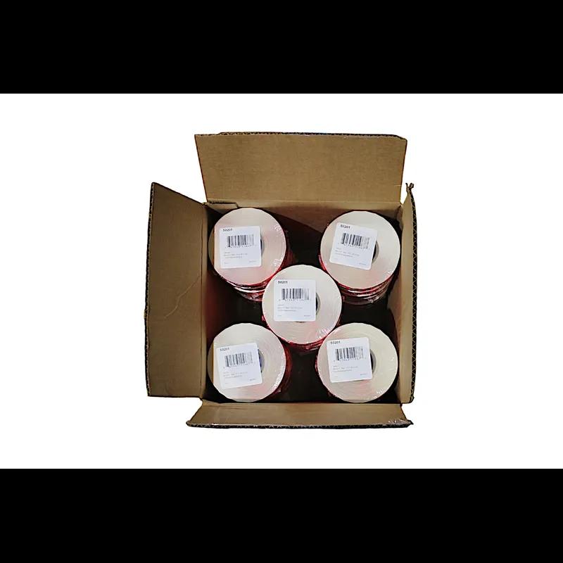 2/$3.00 Price Label 1.25 IN Black Fluorescent Red Circle 1000 Count/Roll 50 Rolls/Case 50000 Count/Case