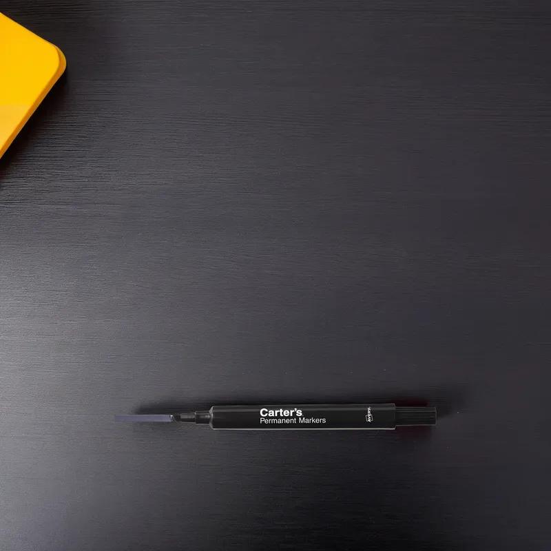 Carter's® Permanent Marker Large (LG) Black Chisel Tip 12/Pack