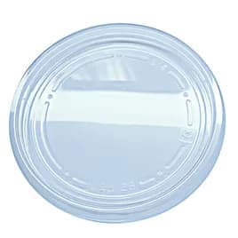 Lid Flat 4.7X0.4 IN RPET Clear Round For 5-32 OZ Deli Container Unhinged Flush Fit 500/Case