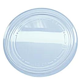 Lid Flat 4.7X0.4 IN RPET Clear Round For 5-8-32 OZ Deli Container Unhinged Flush Fit 500/Case