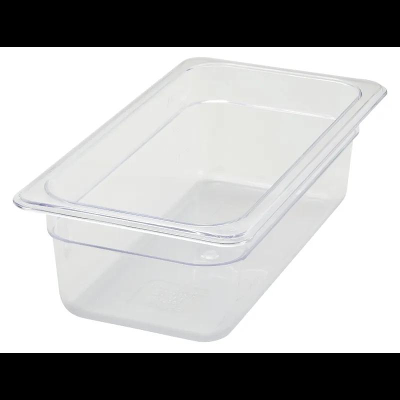 Food Pan 1/3 Size 12.75X6.875X3.75 IN Rectangle Plastic 1/Each