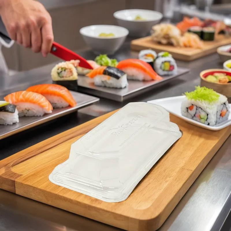 Lid XL 8.333X3.5X0.9 IN PET For Sushi Tray 200/Case