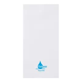 Flusheeze Folded Guest Towel 8.5X4 IN DRC White Flushable Dispersible 500 Sheets/Pack