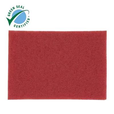 3M Scotch-Brite 5100 Cleaning Pad 13X1 IN Red Non-Woven Polyester Fiber 175-600 RPM 5/Case