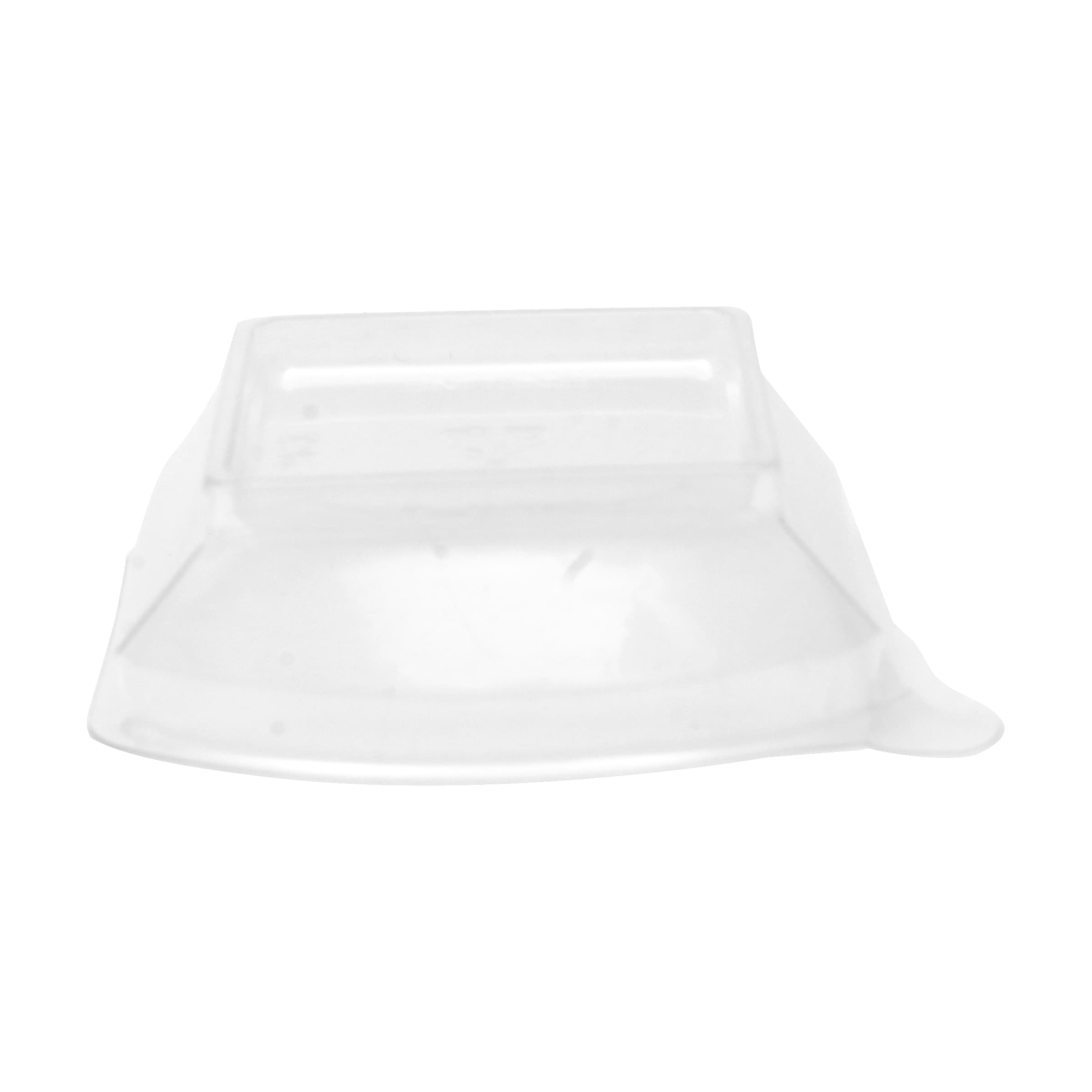 Tiny Temptations Tiny Tumbler Lid PET Clear Square For 2.2 OZ Souffle & Portion Cup 1000/Case