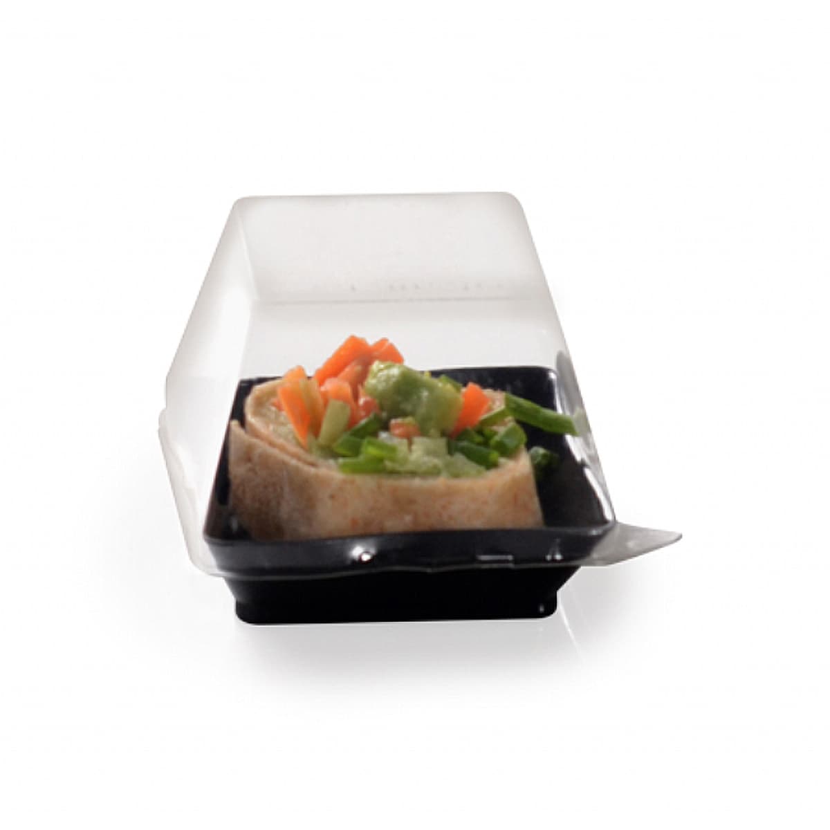 Tiny Temptations Lid Dome 2.25X2.25 IN PET Clear Square For Container 1000/Case