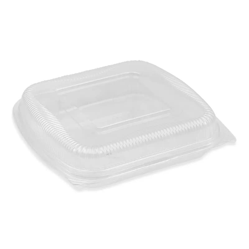 Take-Out Container Hinged 8X8 IN PLA Clear 160/Case