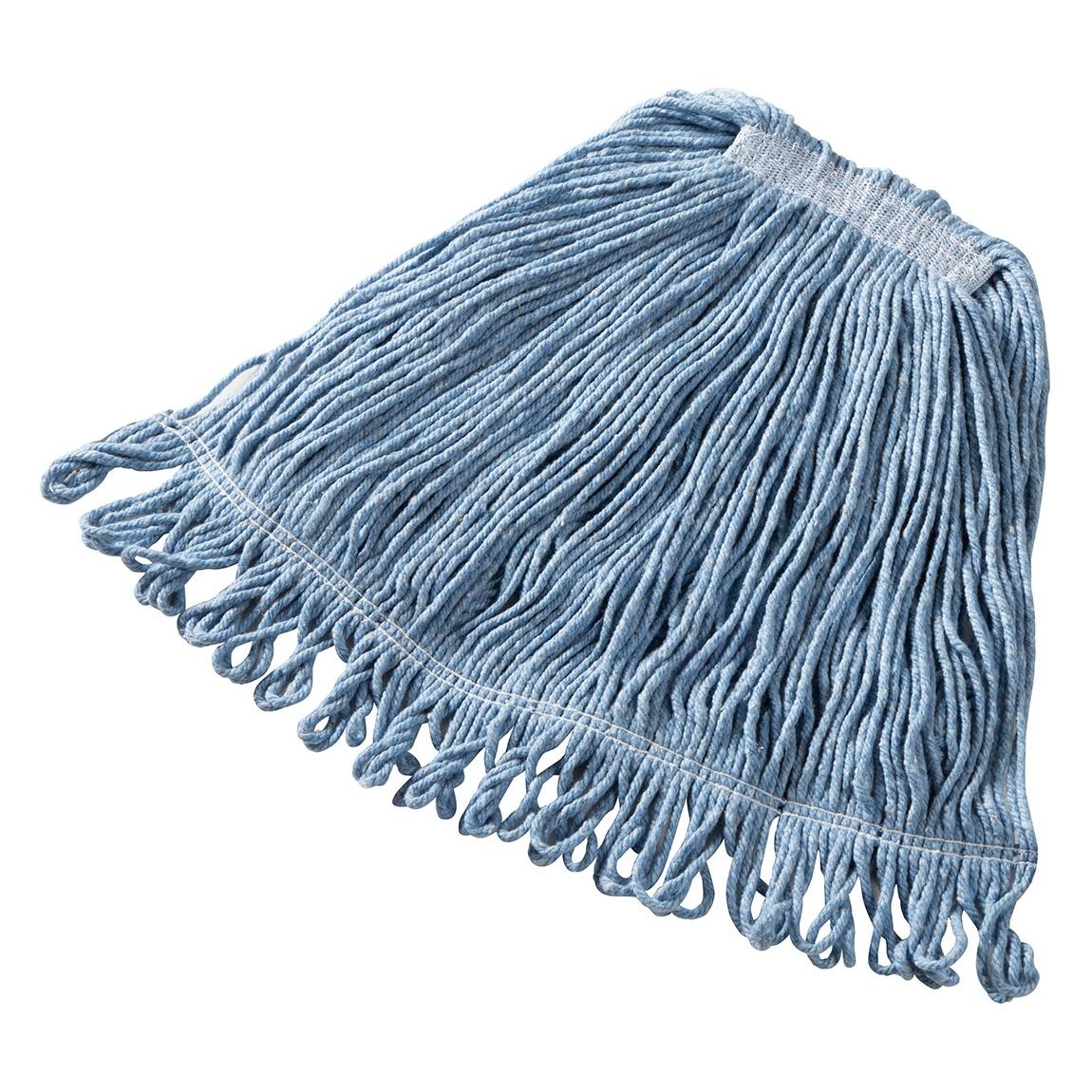 Mop Head Medium (MED) 20 OZ Blue Blend 1IN Headband 1/Each