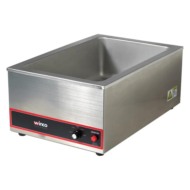 Food Pan Warmer 14.63X22.5X9.375 IN Stainless Steel 120V 1200 Watts Electric 20IN x 12IN Opening Portable 1/Each