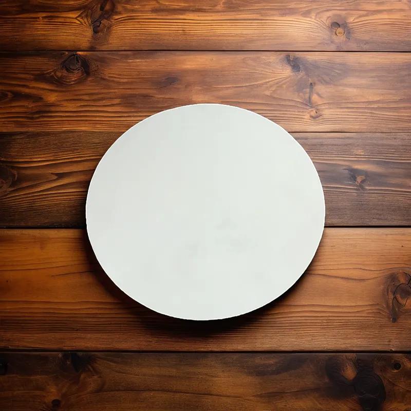 Cake Board 11 IN Corrugated Paperboard White Round 250/Case