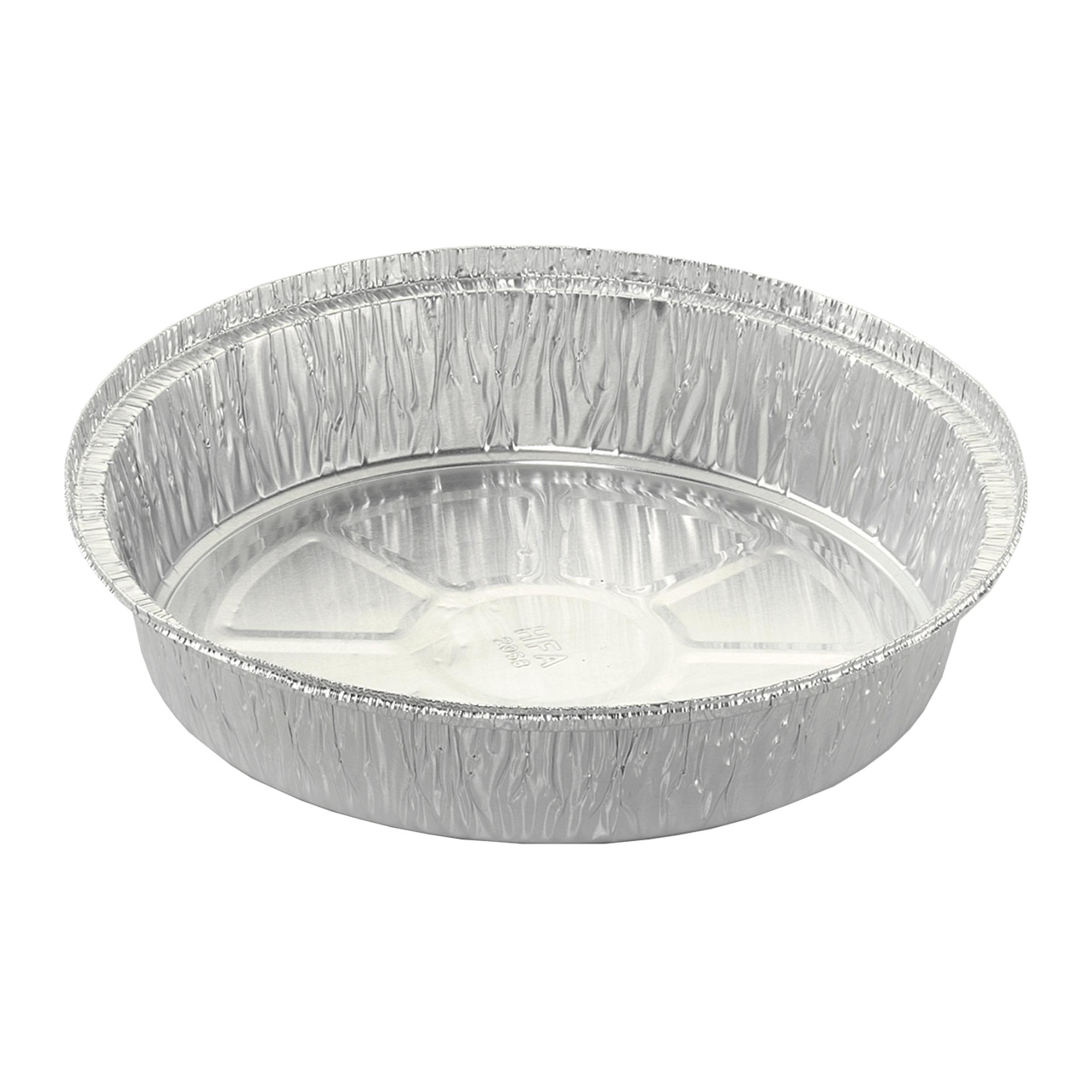 Take-Out Container Base 8 IN Aluminum Silver Round 500/Case