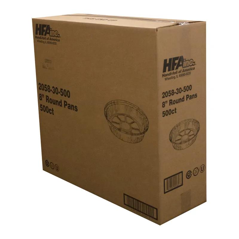 Take-Out Container Base 8 IN Aluminum Silver Round 500/Case