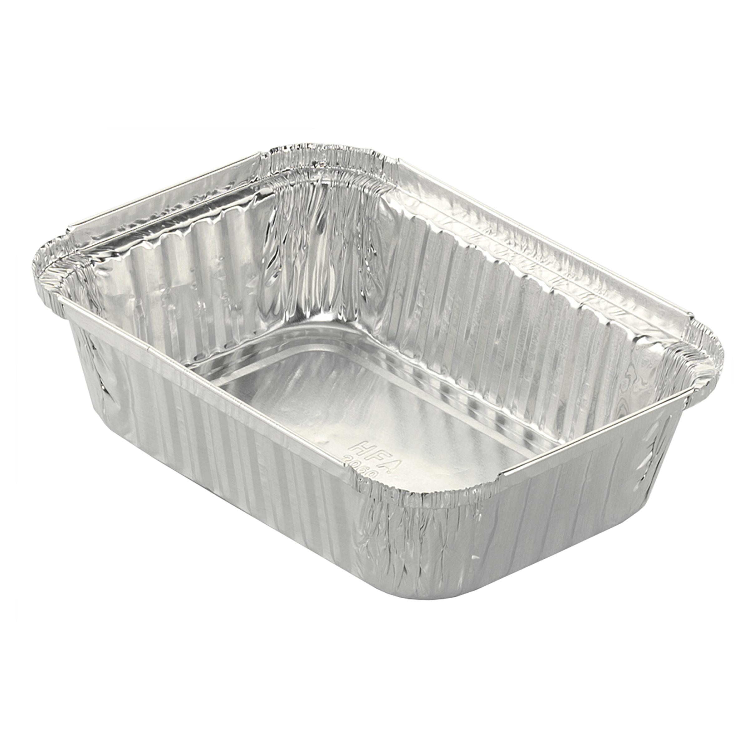 Take-Out Container Base 7.063X5.125X2 IN Aluminum Silver Oblong 500/Case