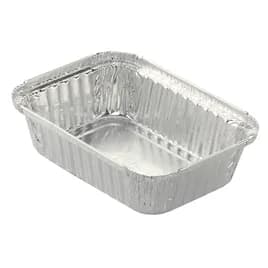 Take-Out Container Base 1 LB 7.063X5.125X2 IN Aluminum Silver Oblong 500/Case