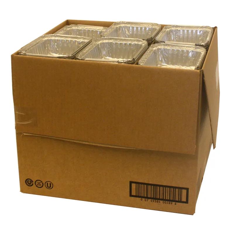 Take-Out Container Base 7.063X5.125X2 IN Aluminum Silver Oblong 500/Case