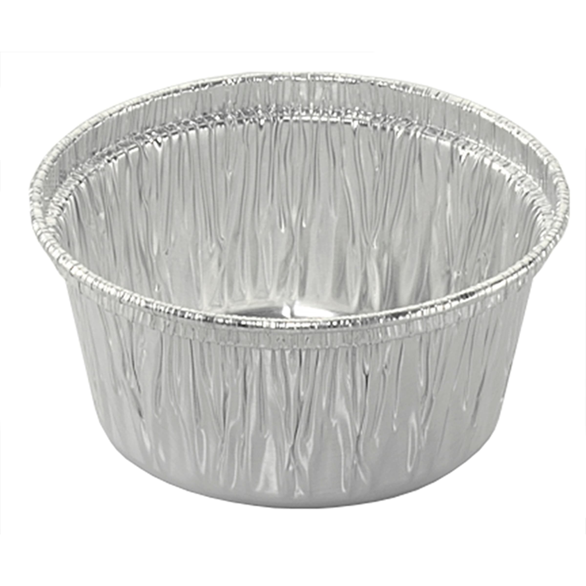 Souffle & Portion Cup 4 OZ Aluminum Silver Round 1000/Case
