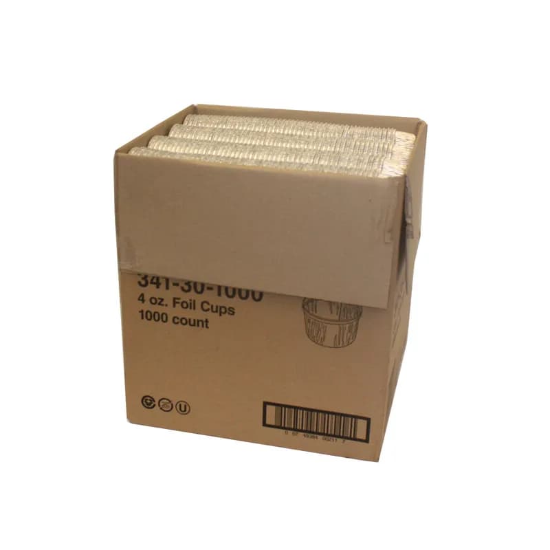 Souffle & Portion Cup 4 OZ Aluminum Silver Round 1000/Case