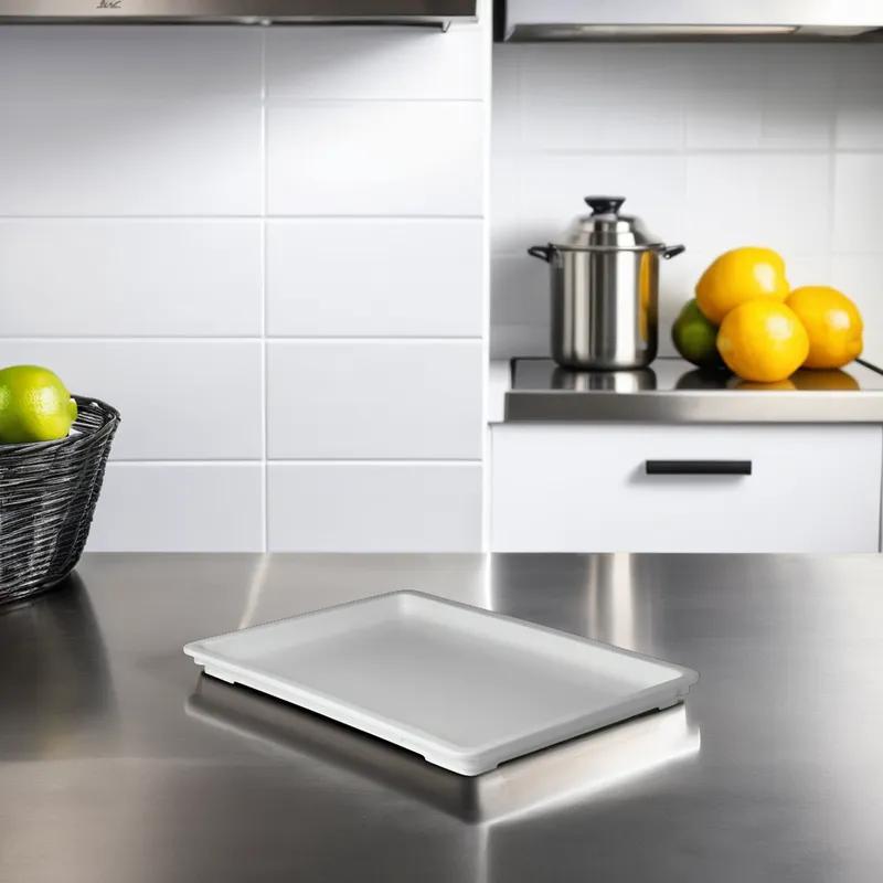 Dough Cover Storage Box 25.62X18X1.625 IN White PP 1/Each