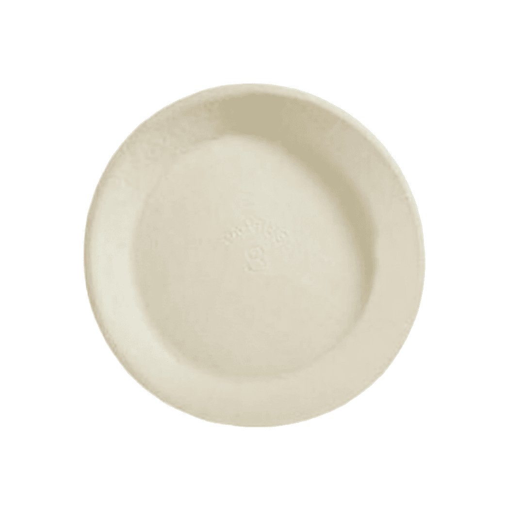Plate 8X0.8 IN Paper Natural Round 500/Case