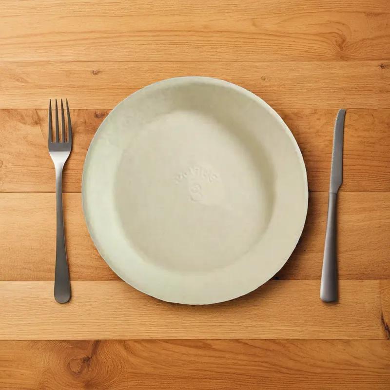 Plate 8X0.8 IN Paper Natural Round 500/Case