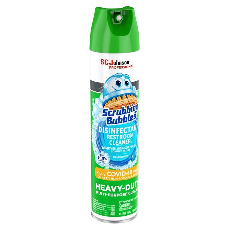 Scrubbing Bubbles® Restroom Cleaner 25 FLOZ Multi Surface Heavy Duty Aerosol Antibacterial 12/Case