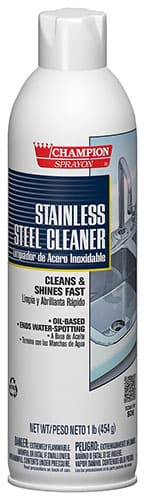 Champion Sprayon® Stainless Steel Cleaner 16 OZ Aerosol Oil-Based 12/Case