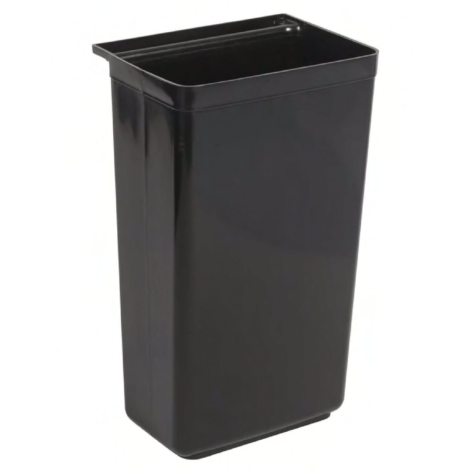 Trash Can 13.19X9.65X22.05 IN Black Plastic For UC-2415 & UC-3019 1/Each