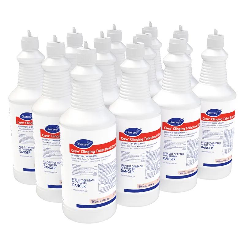 Crew® Mint Toilet Bowl Cleaner 1 QT Liquid RTU Hydrochloric Acid Clinging 12/Case