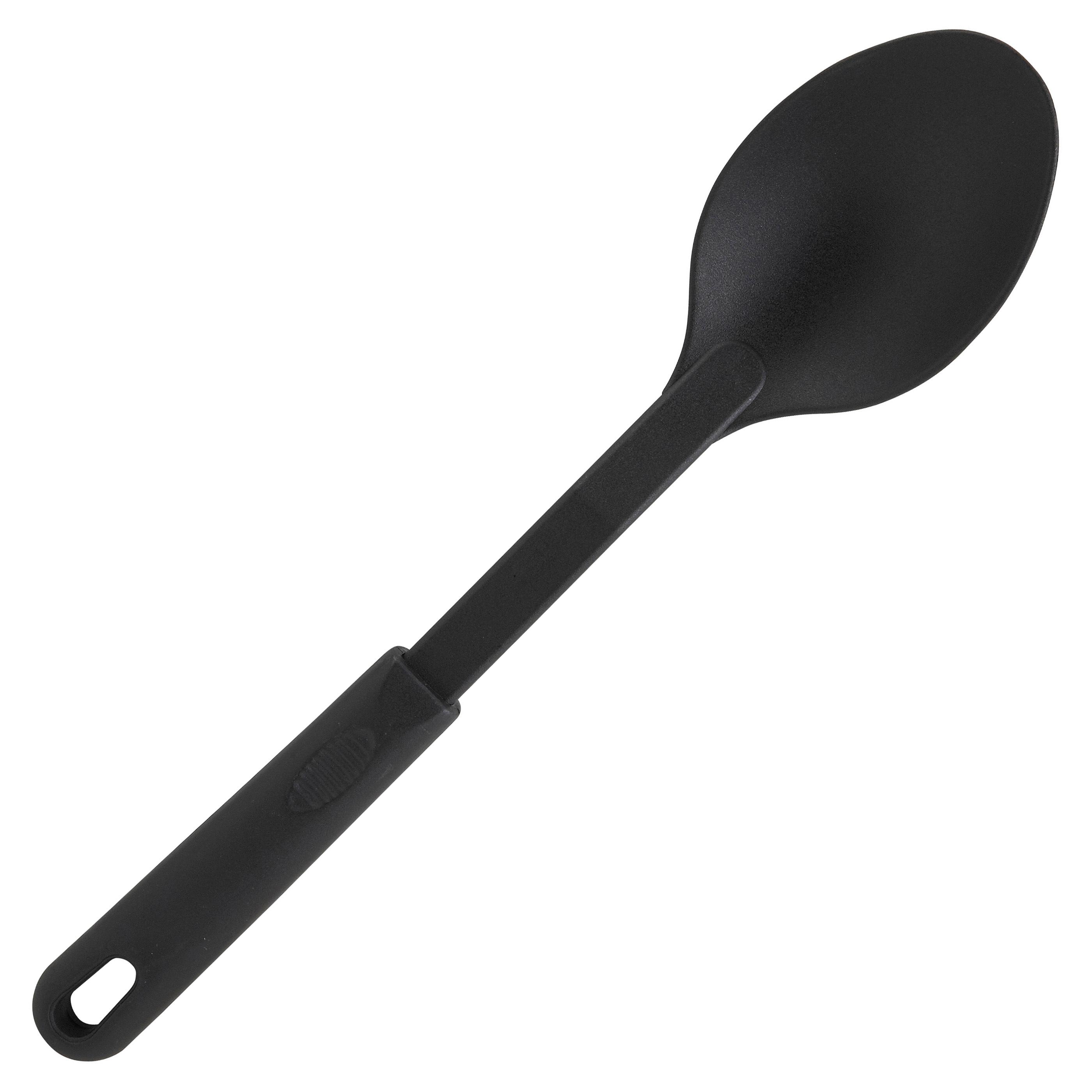 Spoon Nylon Black Heat Resistant 1/Each