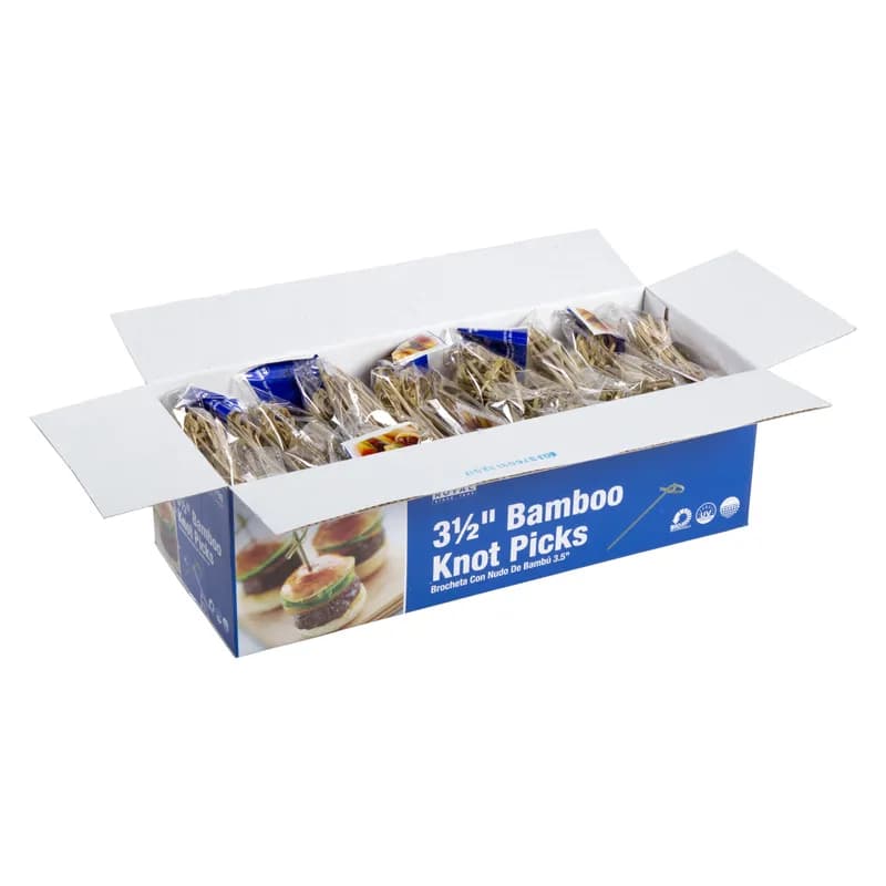 Knot Pick 3.5 IN Bamboo 100 Count/Pack 10 Packs/Case 1000 Count/Case