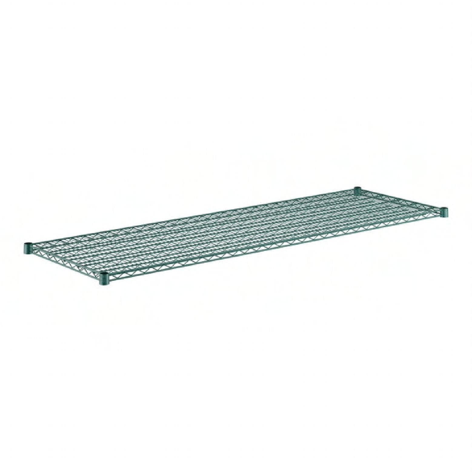 Shelf 72X24 IN Metal Wire Green 1/Each