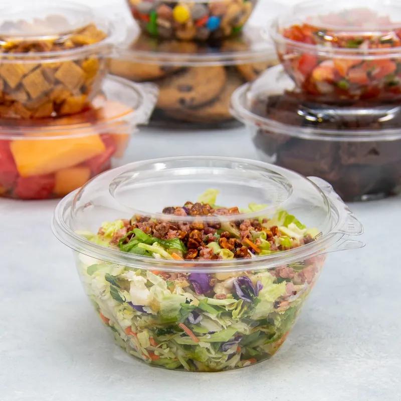 Dart® Safeseal™ Lid Dome 7X3.8X4 IN PET Clear For 32 OZ Bowl Freezer Safe 50 Count/Bag 3 Bags/Case 150 Count/Case