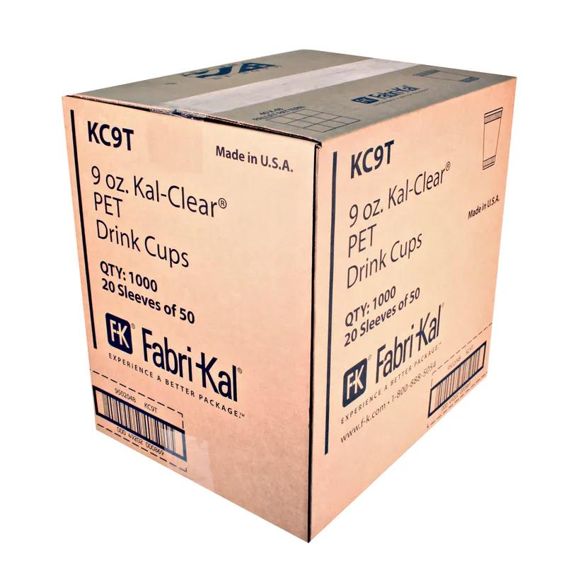 Kal-Clear Cold Cup Tall 9 OZ PET Clear 1000/Case