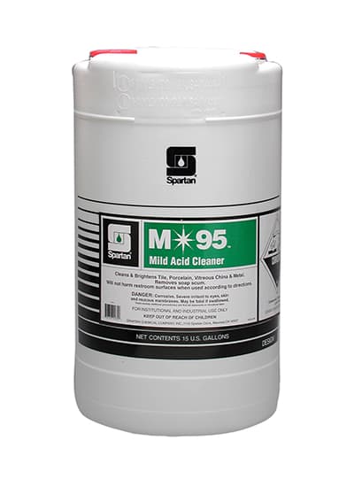 M*95® Pine Restroom Cleaner 15 GAL Multi Surface Mild Acid RTU Hydrochloric Acid 1/Drum