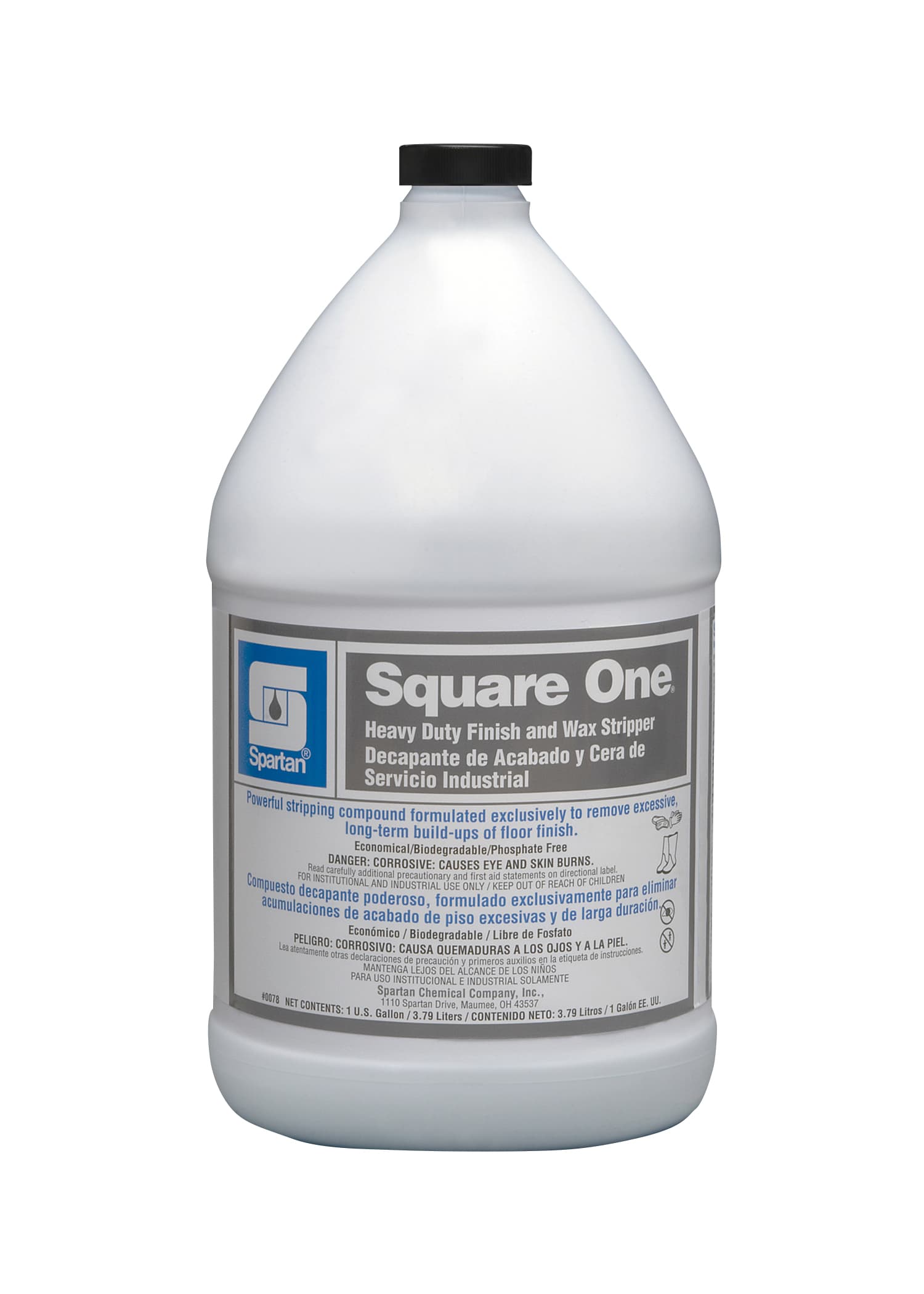 Square One® Pine Floor Stripper 1 GAL Alkaline Concentrate Heavy Duty 4/Case