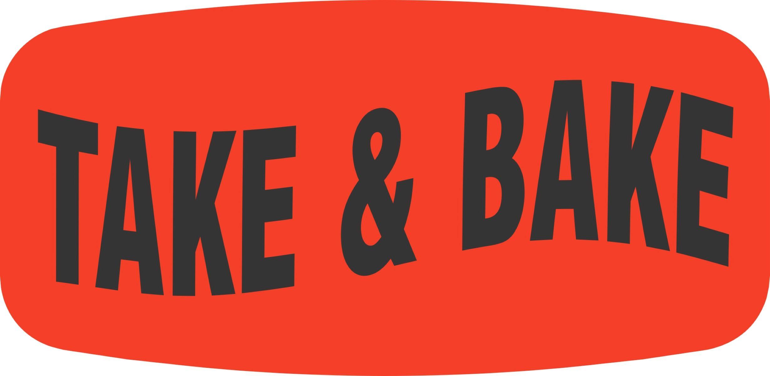 Take & Bake Label 1000/Roll