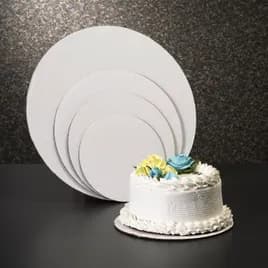 Cake Board 20 IN Corrugated Paperboard White Round Single Wall 125/Case