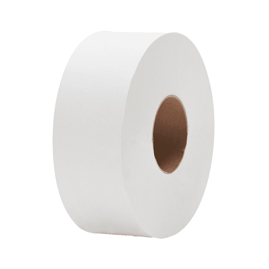 Green Heritage Pro Toilet Paper & Tissue Roll 1000 FT 2PLY White Jumbo (JRT) 9IN Roll 12 Rolls/Case