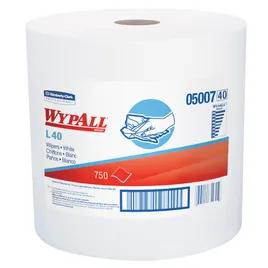 WypAll® PowerClean™ L40 Towel 12.2X12.4 IN White Jumbo Roll Absorbent 750 Count/Pack 1 Packs/Case 750 Count/Case