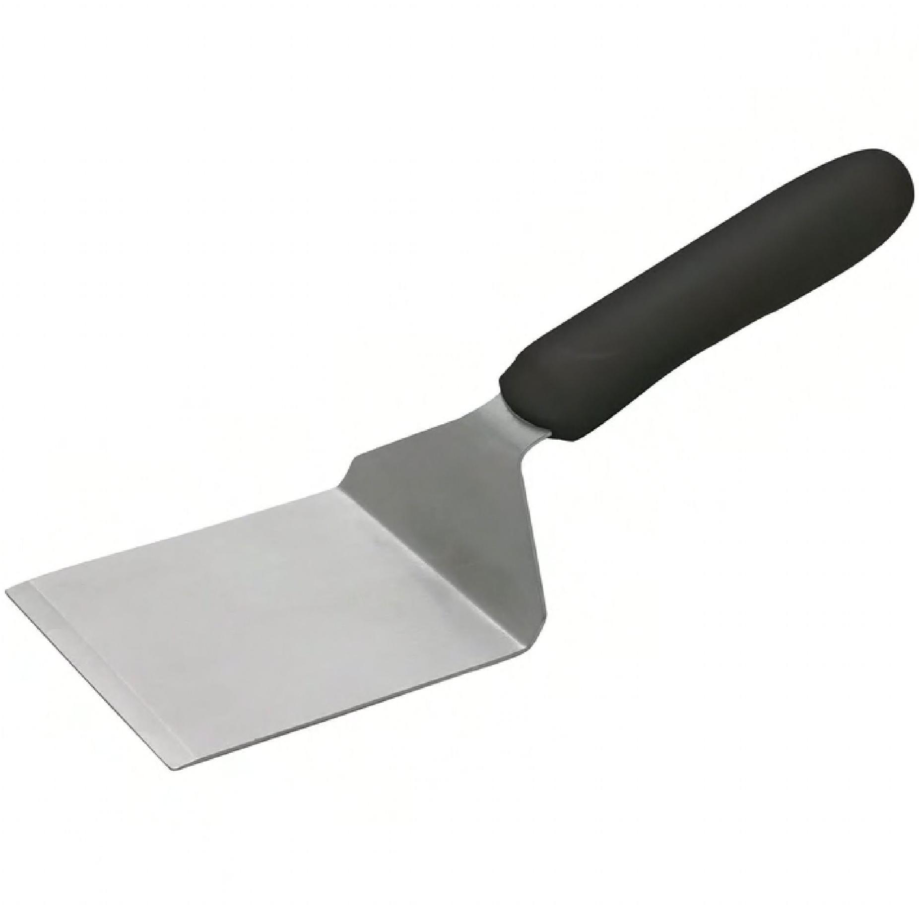 Steak Burger Turner 4.125X3.75 IN Stainless Steel Black Offset Handle Dishwasher Safe 1/Each