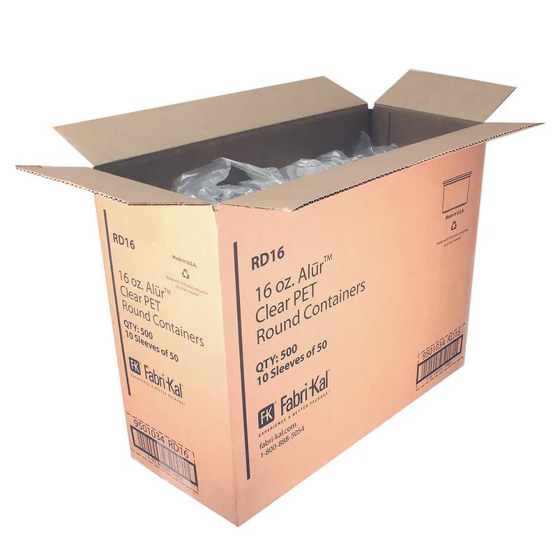 Recycleware® Deli Container Base 16 OZ RPET Clear Round 500/Case