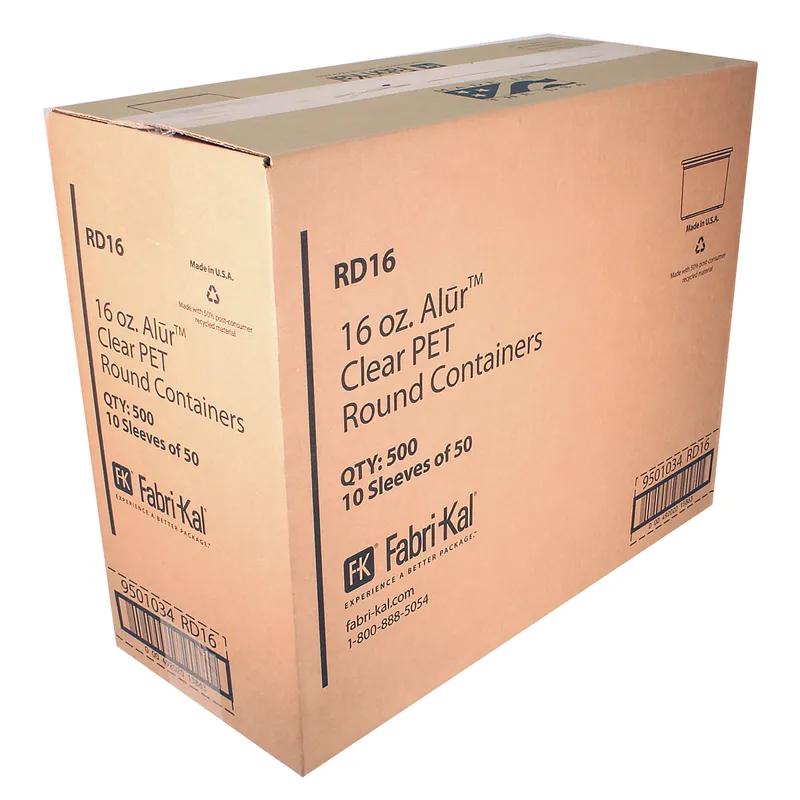Recycleware® Deli Container Base 16 OZ RPET Clear Round 500/Case