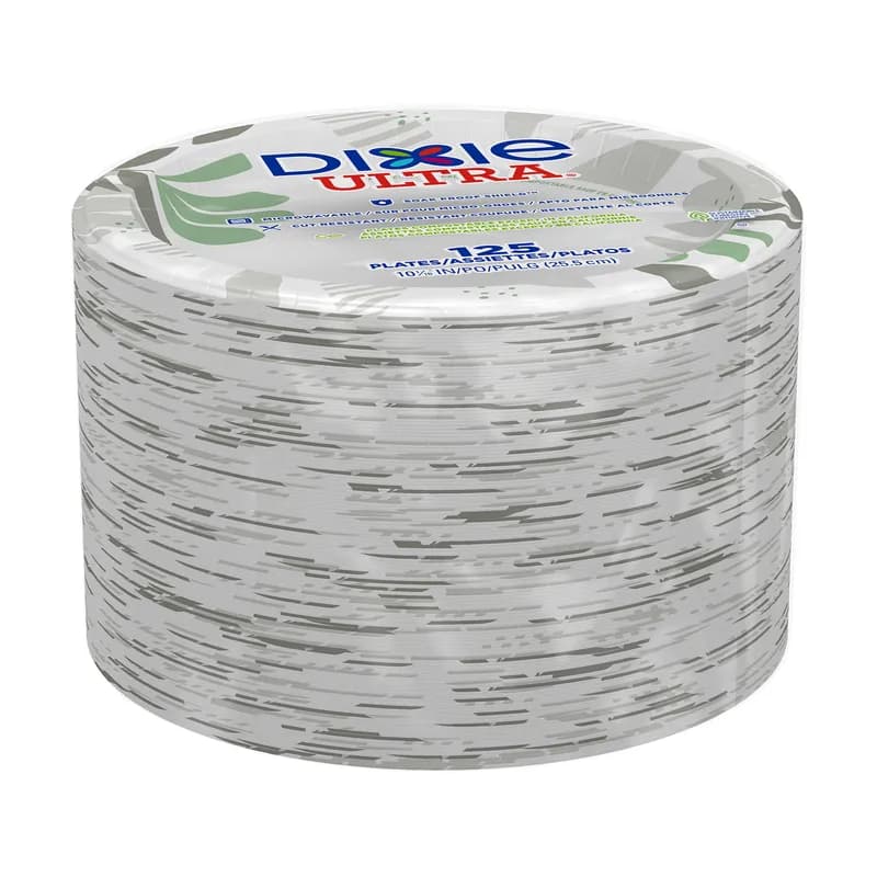 Dixie® Ultra Plate 10 IN Paper Pathways Heavyweight 500/Case